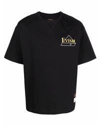 Evisu Logo Print T Shirt