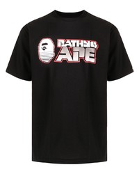 A Bathing Ape Logo Print T Shirt