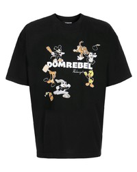 DOMREBEL Logo Print T Shirt