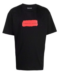 Vision Of Super Logo Print T Shirt