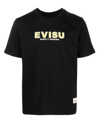 Evisu Logo Print T Shirt