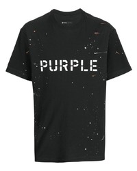 purple brand Logo Print T Shirt