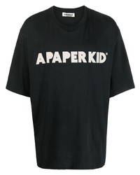a paper kid Logo Print T Shirt