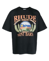 Rhude Logo Print T Shirt