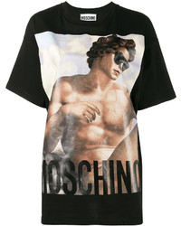 Moschino Logo Printed T Shirt With Crew Neck