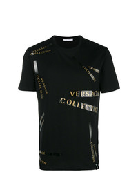 Versace Collection Logo Stripe T Shirt
