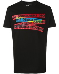 DSQUARED2 Logo Tape Print T Shirt