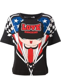 Love Moschino Race Print T Shirt