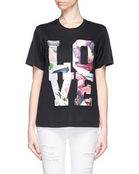 Nobrand Love Patch Print T Shirt