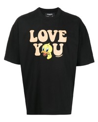 DOMREBEL Love You Graphic Print T Shirt