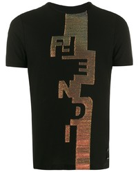 Fendi Lurex Logo T Shirt