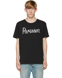 MAISON KITSUNÉ Maison Kitsun Black Parisien T Shirt
