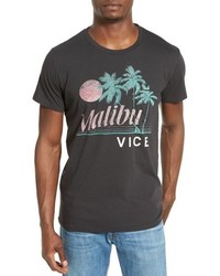 Sol Angeles Malibu Vice Graphic Pocket Crewneck T Shirt