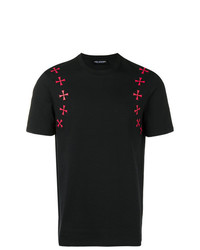 Neil Barrett Maltese Cross Printed T Shirt