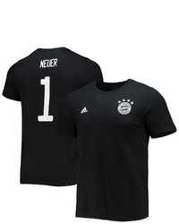 adidas Manuel Neuer Black Bayern Munich Amplifier Name Number T Shirt