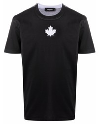 DSQUARED2 Maple Leaf Logo Print T Shirt