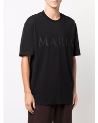 032c Maria Slogan Print Organic Cotton T Shirt