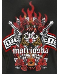 DSQUARED2 Matrioska Printed Cotton Jersey T Shirt