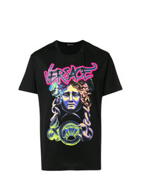 Versace Medusa Graffiti Print T Shirt
