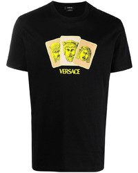 Versace Medusa Print Cotton T Shirt