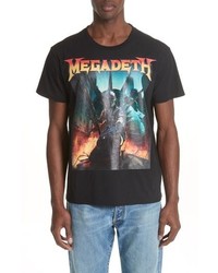 R13 Megadeth Graphic Oversize T Shirt
