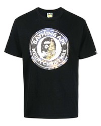 A Bathing Ape Merry Christmas Print T Shirt