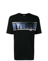 DSQUARED2 Metalized Band Print T Shirt