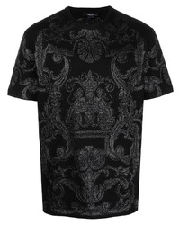 Versace Metallic Barocco Print T Shirt