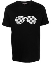 Michael Kors Michl Kors Graphic Print Crew Neck T Shirt