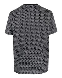 Michael Kors Michl Kors Monogram Print Cotton T Shirt