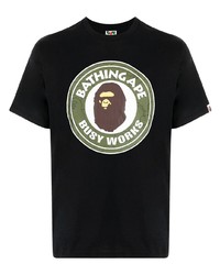 A Bathing Ape Milo Print Cotton T Shirt