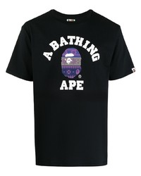 A Bathing Ape Milo Print Cotton T Shirt