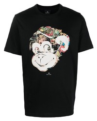 PS Paul Smith Monkey Comic Strip Print T Shirt