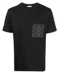 Moncler Monogram Pocket Cotton T Shirt