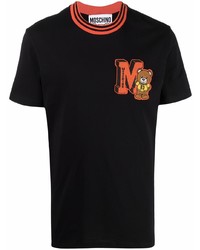 Moschino Monogram Print Crew Neck T Shirt