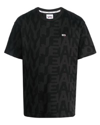 Tommy Jeans Monogram Printed Cotton T Shirt