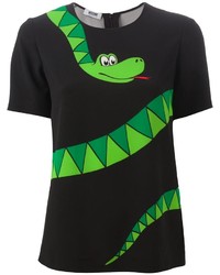 Moschino Boutique Snake Print T Shirt