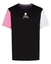 Mastermind Japan Motif Print Panelled T Shirt