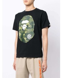 A Bathing Ape Motif Print T Shirt