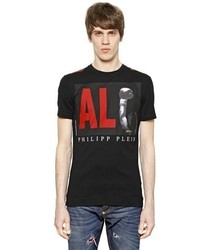 Philipp Plein Muhammad Ali Printed Cotton T Shirt
