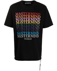 Mastermind World Multi Logo Print T Shirt