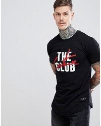 The Couture Club Muscle Fit T Shirt In Black With Club Print