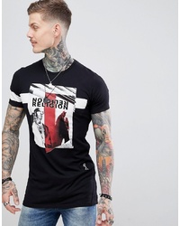 Religion Muscle Fit T Shirt With Photo Print