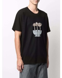 EDEN power corp Mushroom Print Cotton T Shirt