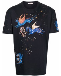 Valentino Mythical Creature Logo Print T Shirt