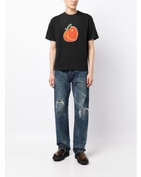 N°21 N21 Peach Print Cotton T Shirt