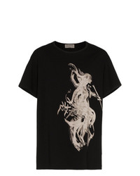 Yohji Yamamoto Naked Woman Print Cotton T Shirt