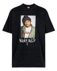 Supreme Nasty Nas Black Crew Neck T Shirt