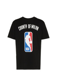 Marcelo Burlon County of Milan Nba Print Ribbed Neck T Shirt