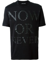 Neil Barrett Now Or Never Print T Shirt